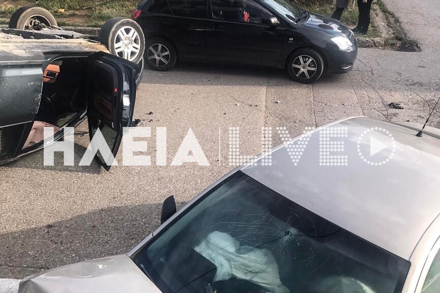 Σοβαρό τροχαίο με τρεις τραυματίες στην Αμαλιάδα