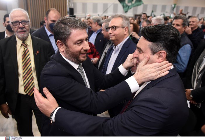 Ο Νίκος Ανδρουλάκης με τον Αντώνη Σαουλίδη
