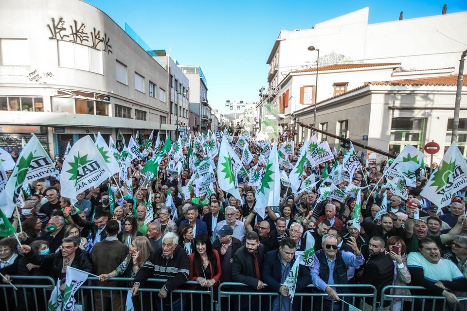 Οι φίλοι του ΠΑΣΟΚ στην κεντρική προεκλογική ομιλία του Νίκου Ανδρουλάκη στο Θησείο