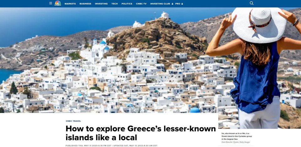 Το δημοσίευμα του CNBC για τα ελληνικά νησιά