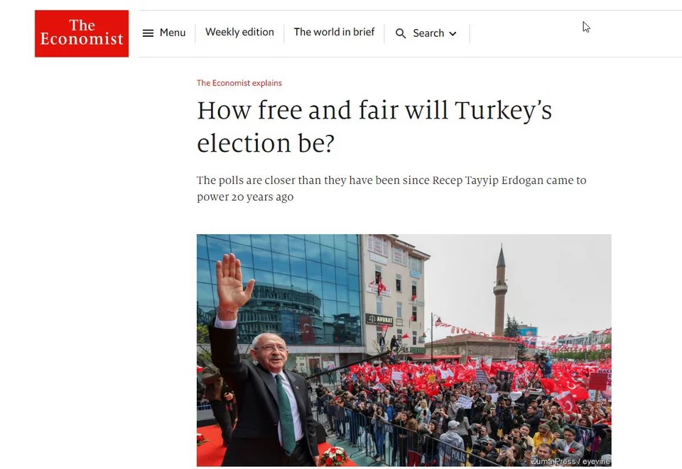 Το άρθρο του Economist για τις εκλογές στην Τουρκία