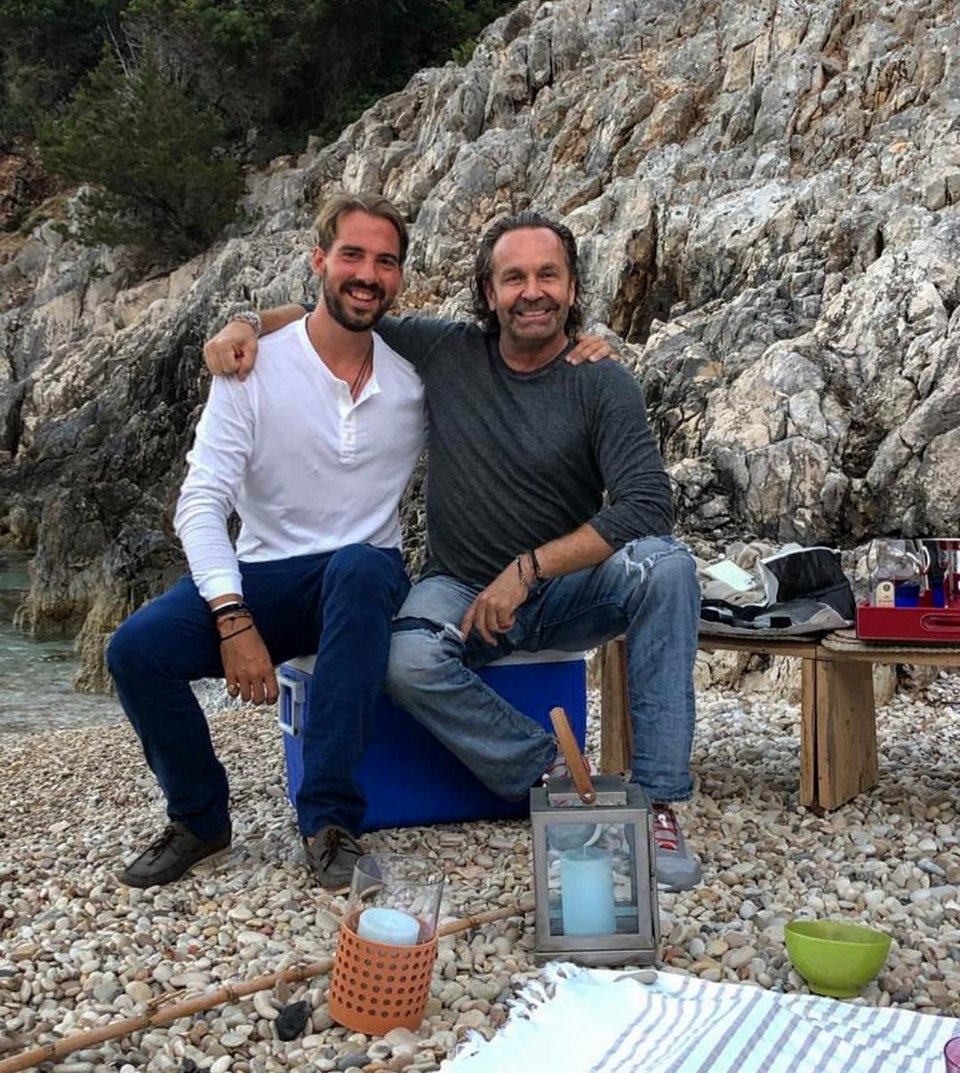 O Τόμας Φλορ με τον Φίλιππο Γλύξμπουργκ