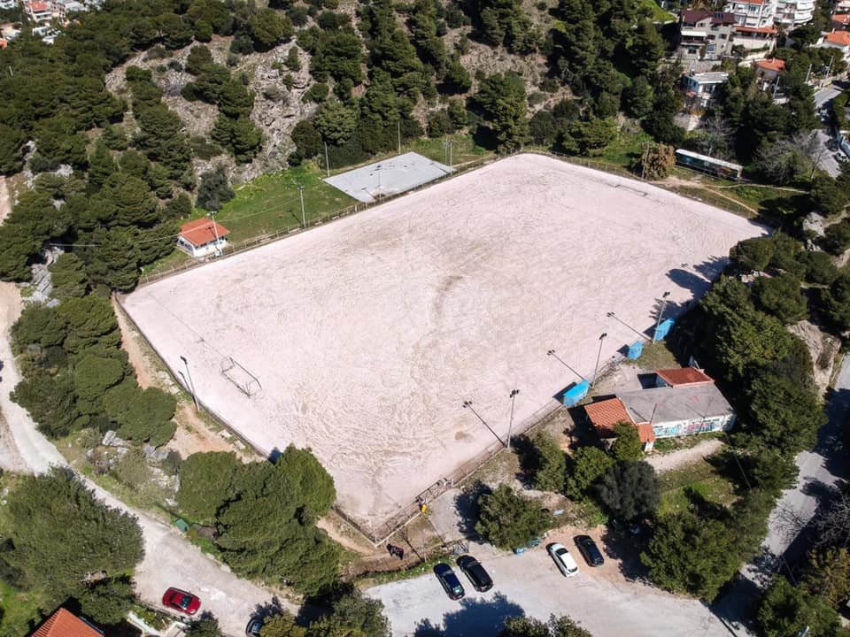 Το γήπεδο του Νεοπεντελικού από ψηλά