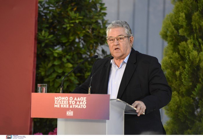 Ο γ.γ. του ΚΚΕ Δημήτρης Κουτσούμπας στον Περισσό / Φωτογραφία: Intimenews/ΓΕΩΡΓΙΟΥ ΝΙΚΟΛΑΣ