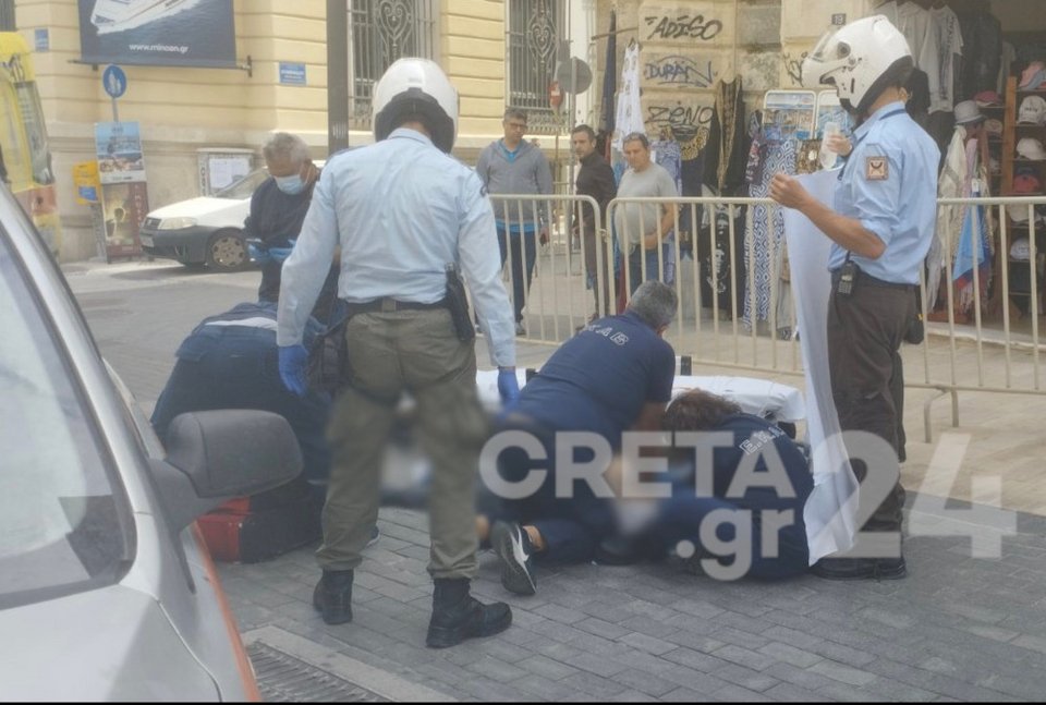 Κρήτη: Άνδρας κατέρρευσε μέσα στη μέση του δρόμου στο Ηράκλειο
