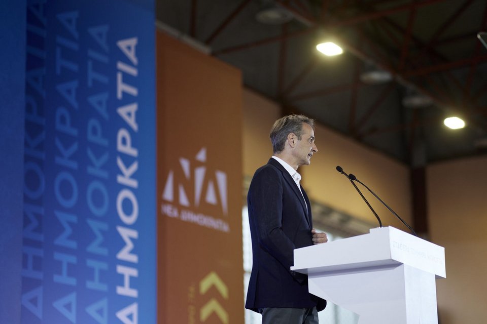Ομιλία του Κυριάκου Μητσοτάκη στην Άρτα με φόντο τις εκλογές