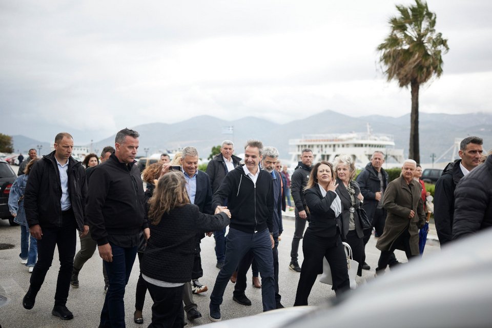 Επίσκεψη του Κυριάκου Μητσοτάκη στο Αργοστόλι