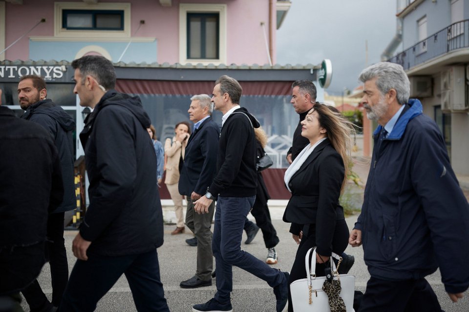 Επίσκεψη του Κυριάκου Μητσοτάκη στο Αργοστόλι