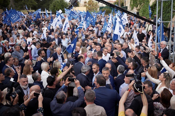 Ο Κυριάκος Μητσοτάκης στο Ηράκλειο Κρήτης -Φωτογραφία: Δημήτρης Παπαμήτσος/Γραφείο Τύπου Πρωθυπουργού