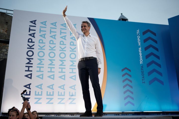 Ο Κυριάκος Μητσοτάκης στο Ηράκλειο Κρήτης / Φωτογραφία: Δημήτρης Παπαμήτσος/Γραφείο Τύπου Πρωθυπουργού