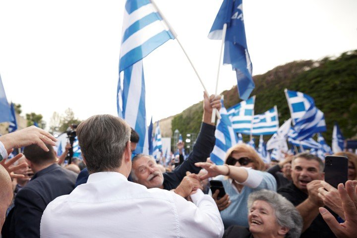 Ο Κυριάκος Μητσοτάκης στο Ηράκλειο Κρήτης -Φωτογραφία: Δημήτρης Παπαμήτσος/Γραφείο Τύπου Πρωθυπουργού