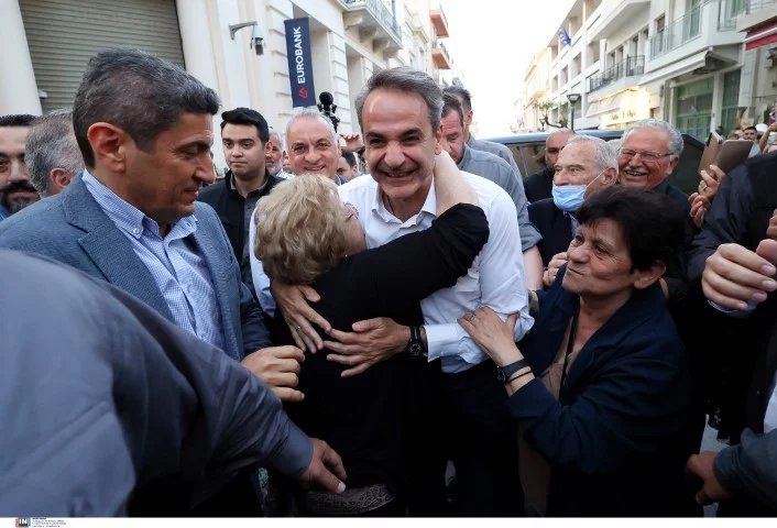 Ο Κυριάκος Μητσοτάκης στο Ηράκλειο της Κρήτης / Φωτογραφία: Imageonline