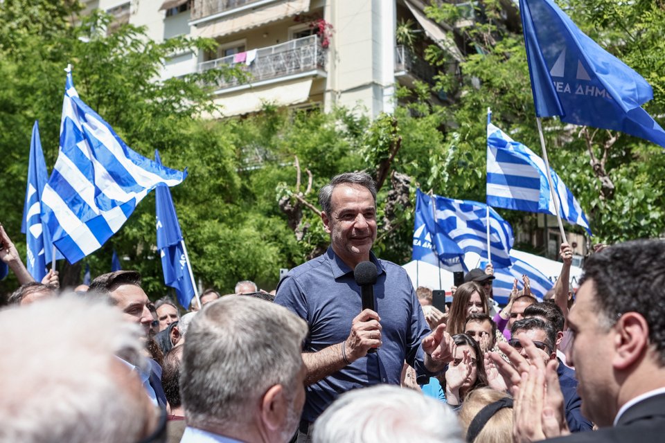 Περιοδεία του Κυριάκου Μητσοτάκη στην Κυψέλη / EUROKINISSI