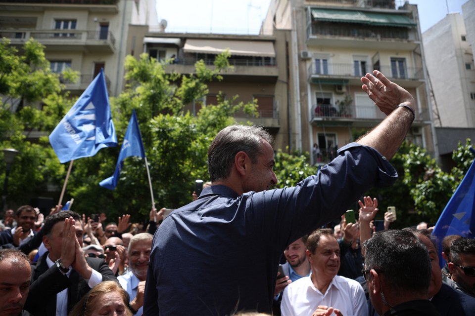 Περιοδεία του Κυριάκου Μητσοτάκη στην Κυψέλη / EUROKINISSI