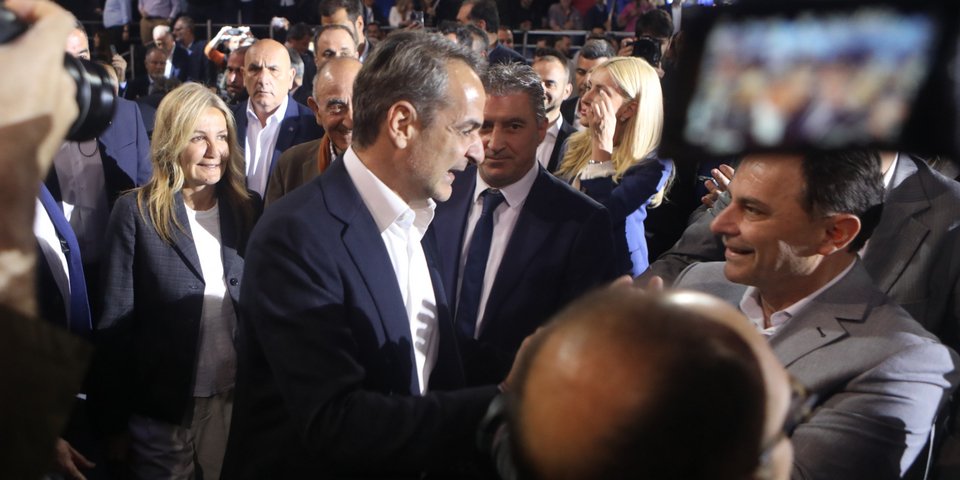 Κυριάκος και Μαρέβα Μητσοτάκη / Φωτογραφία: ΒΑΣΙΛΗΣ ΒΕΡΒΕΡΙΔΗΣ/ΜΟΤΙΟΝΤΕΑΜ