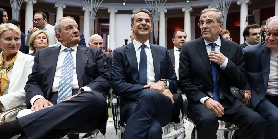 Μητσοτάκης, Σαμαράς, Καραμανλής στο Ζάππειο για την Ημέρα Ευρώπης / Φωτογραφία: Intimenews/ΛΙΑΚΟΣ ΓΙΑΝΝΗΣ