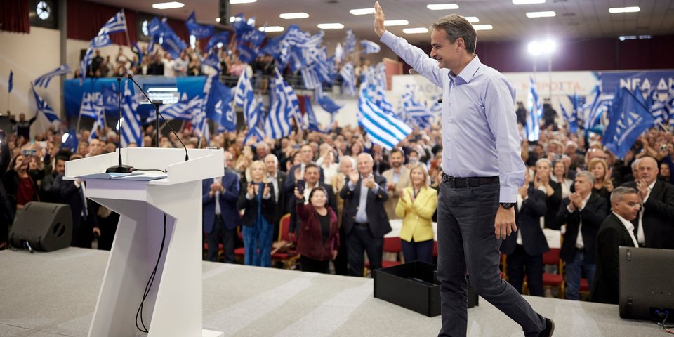 Ο Κυριάκος Μητσοτάκης στον Βόλο