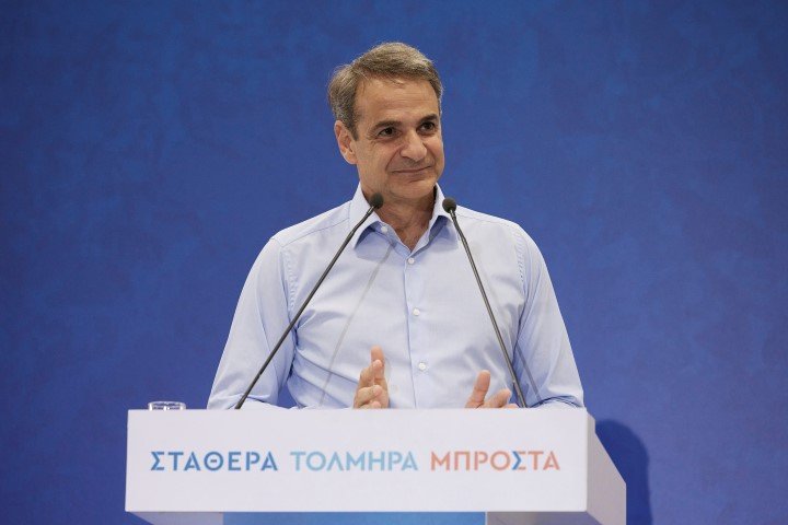 Ο Κυριάκος Μητσοτάκης στον Βόλο