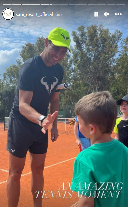 Στην Ελλάδα ο θρύλος του τένις Ράφα Ναδάλ / Φωτογραφία: Instagram