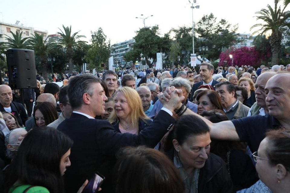 Ο υποψήφιος Βουλευτής της Νέας Δημοκρατίας στο Νότιο Τομέα, κ. Τάσος Γαϊτάνης, στην Καλλιθέα