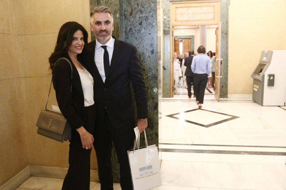 Ο Δημήτρης Διαμιαντίδης με τη σύζυγό του