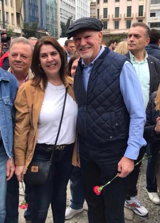 Ο Γιώργος Παπανδρέου με την Εφη Χαλάτση