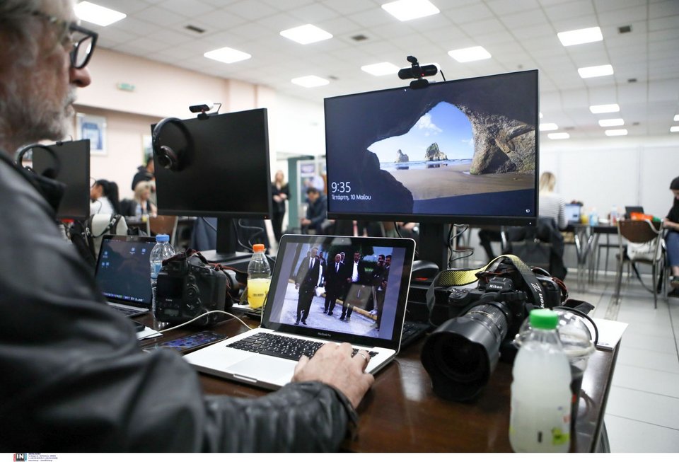 Το Κέντρο Τύπου στο Ραδιομέγαρο της ΕΡΤ