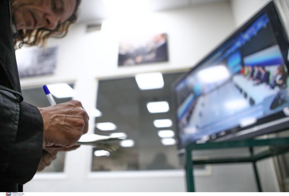 Το Κέντρο Τύπου στο Ραδιομέγαρο της ΕΡΤ