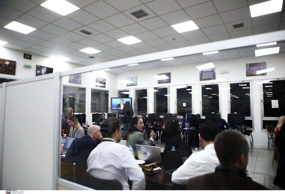 Το Κέντρο Τύπου στο Ραδιομέγαρο της ΕΡΤ