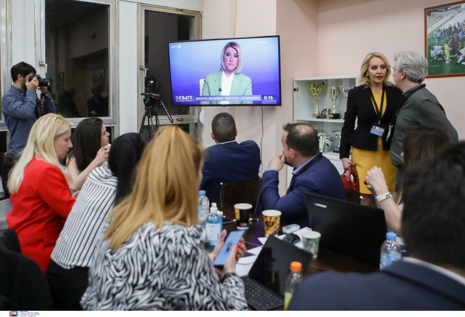 Το Κέντρο Τύπου στο Ραδιομέγαρο της ΕΡΤ