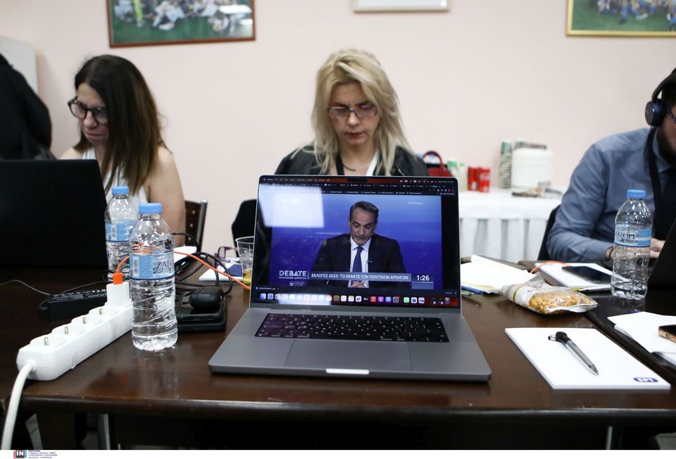 Το Κέντρο Τύπου στο Ραδιομέγαρο της ΕΡΤ