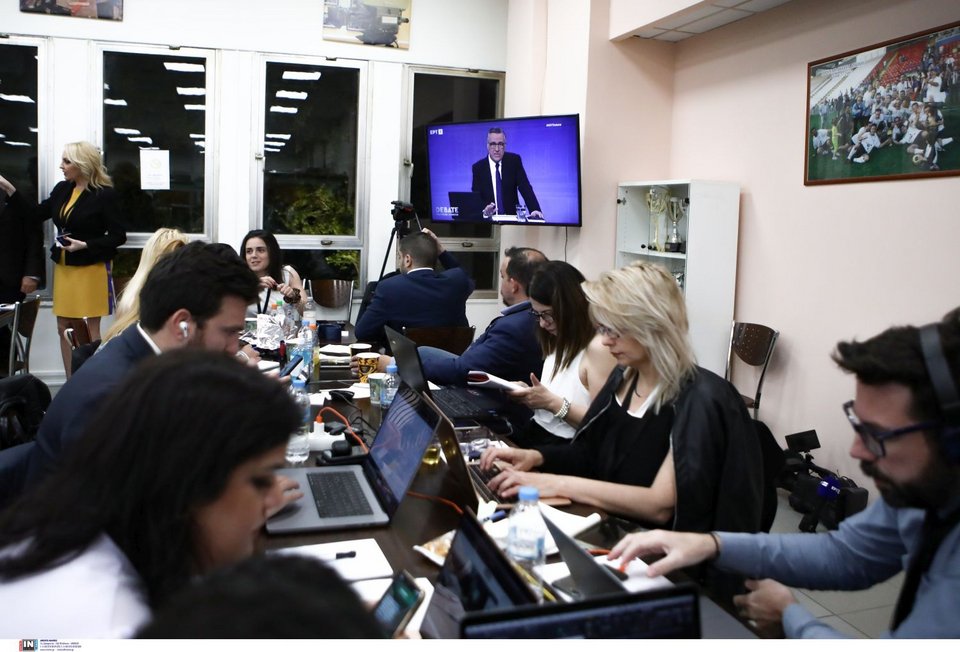 Το Κέντρο Τύπου στο Ραδιομέγαρο της ΕΡΤ