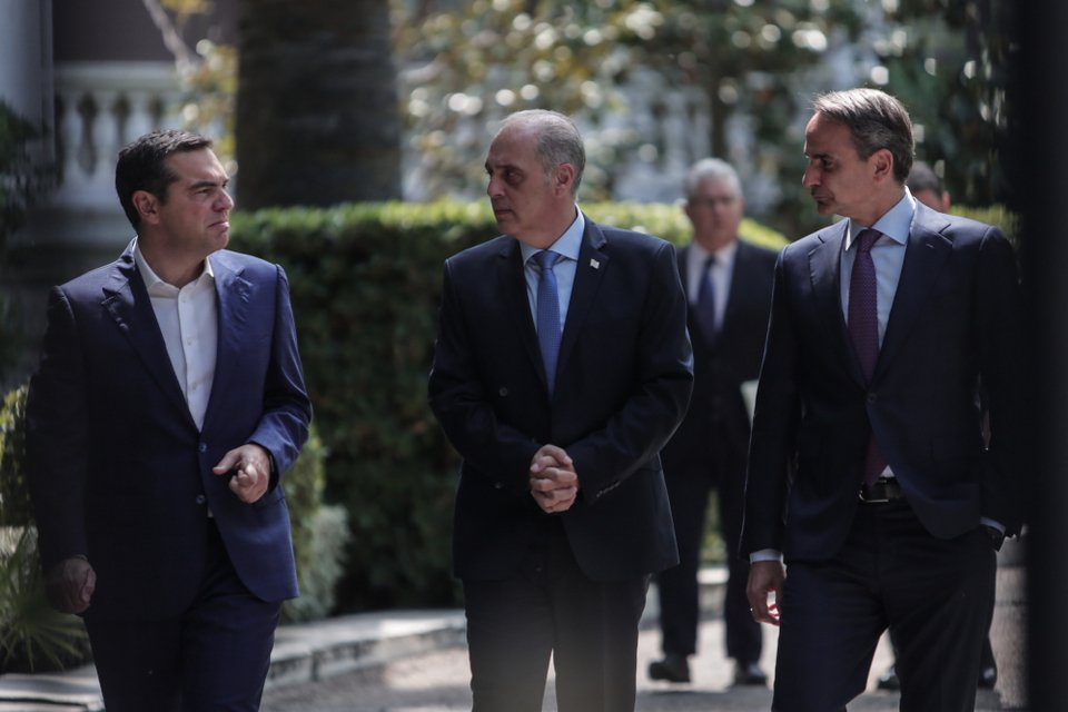 Τσίπρας, Βελόπουλος, Μητσοτάκης / EUROKINISSI