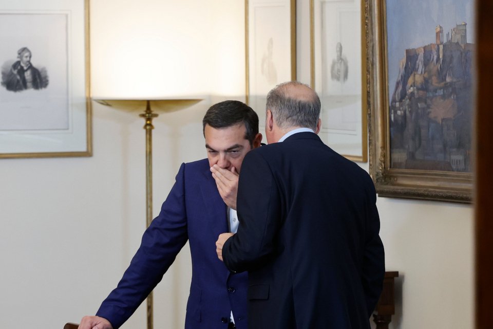 Ο Αλέξης Τσίπρας και ο Κυριάκος Βελόπουλος / EUROKINISSI