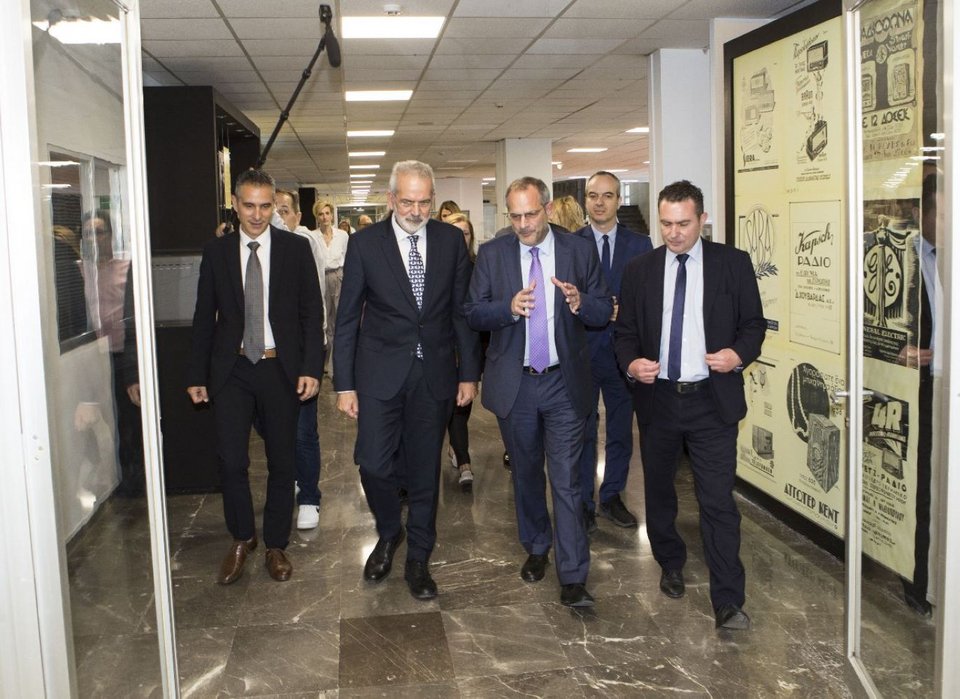 Επίσκεψη του Ιωάννη Σαρμά στην ΕΡΤ