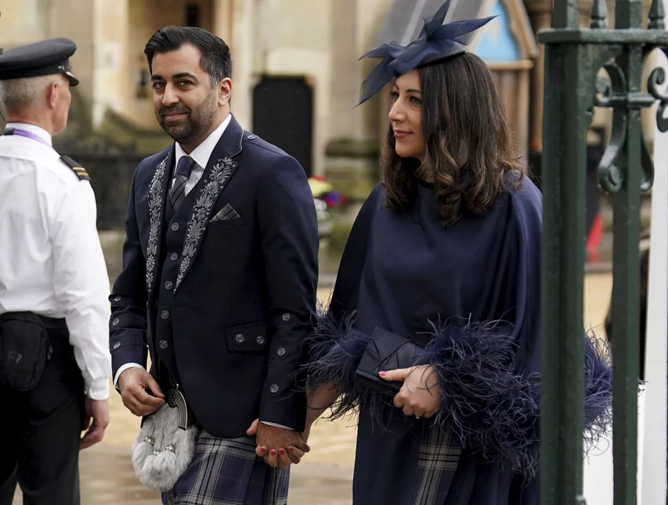 Ο πρώτος υπουργός της Σκωτίας Humza Yousaf με την σύζυγό του