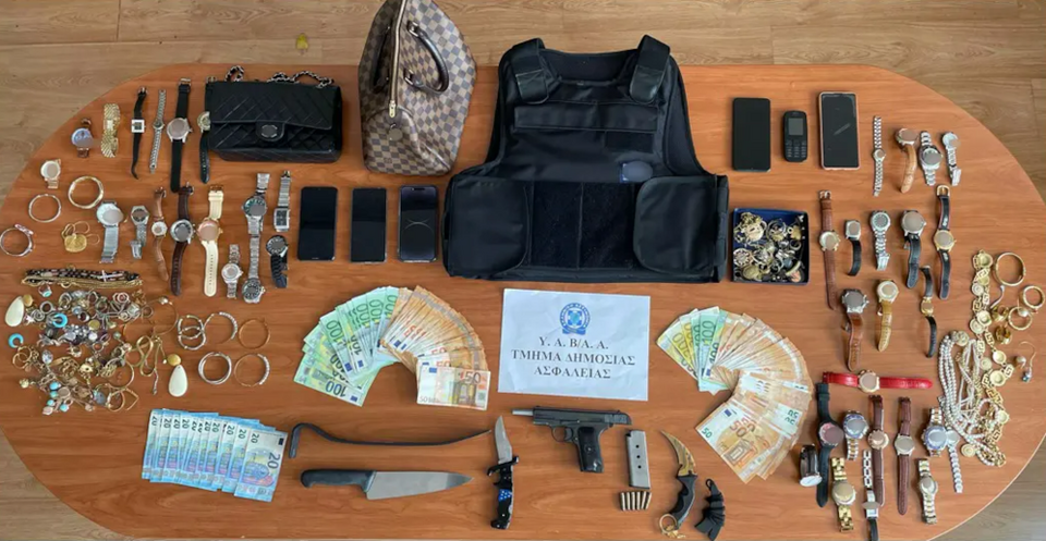 Τα κλοπιμαία της συμμορίας αλλοδαπών που εξαρθρώθηκε