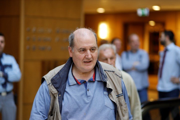 Ο Νίκος Φίλης στην συνεδρίαση της ΚΕ του ΣΥΡΙΖΑ