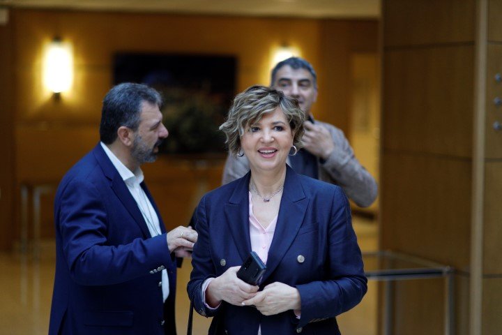 Η Όλγα Γεροβασίλη στην συνεδρίαση της ΚΕ του ΣΥΡΙΖΑ