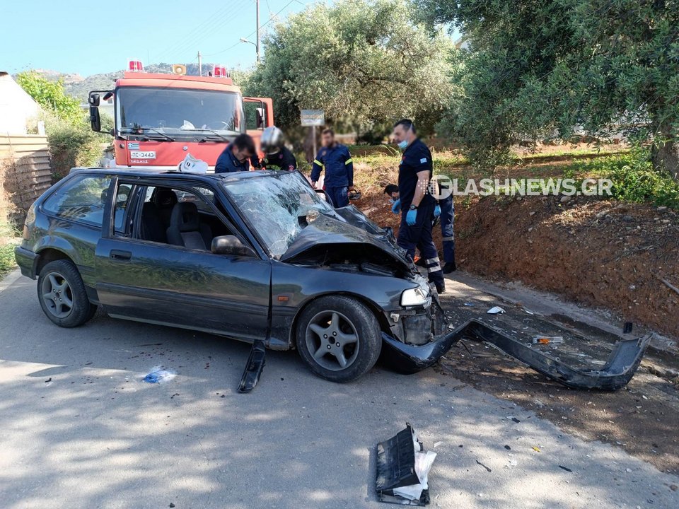 Σοβαρό τροχαίο στα Χανιά