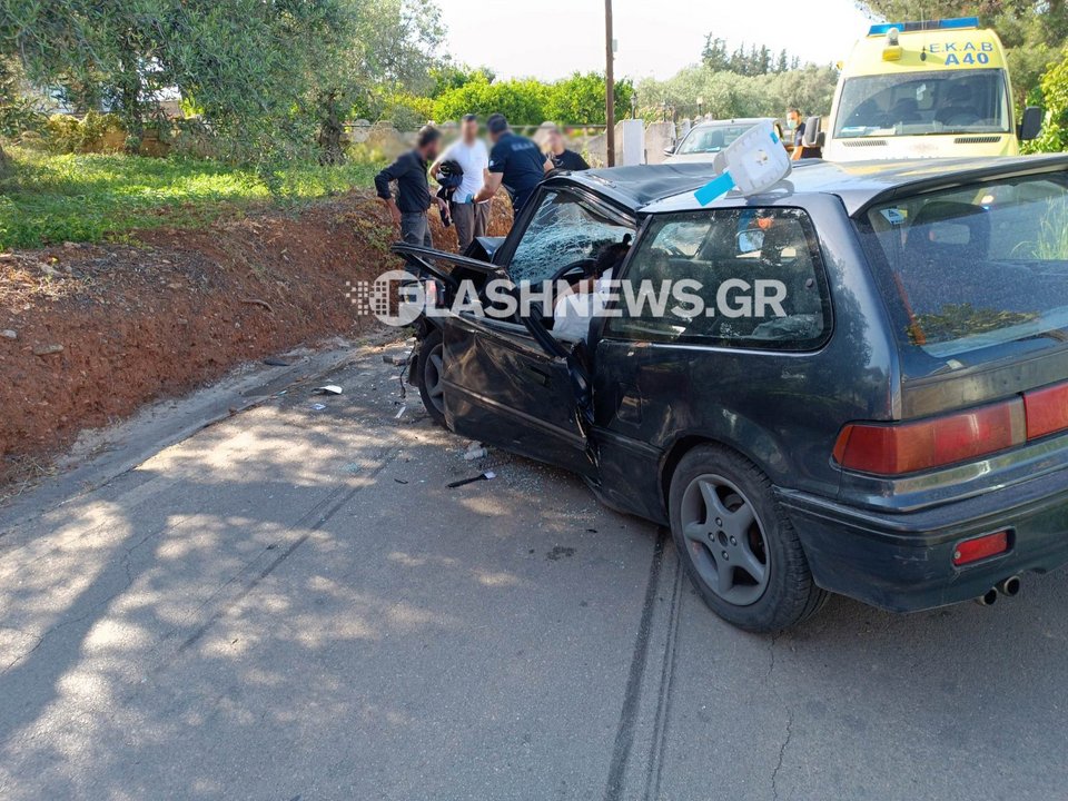 Σοβαρό τροχαίο στα Χανιά