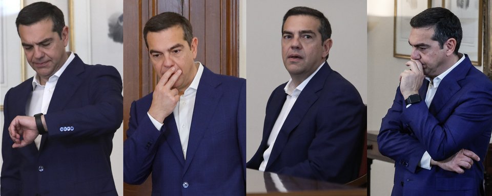 Ο Αλέξης Τσίπρας στο Προεδρικό Μέγαρο