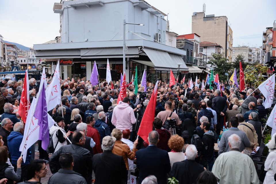 Ο Αλέξης Τσίπρας σε ομιλία στις Σέρρες