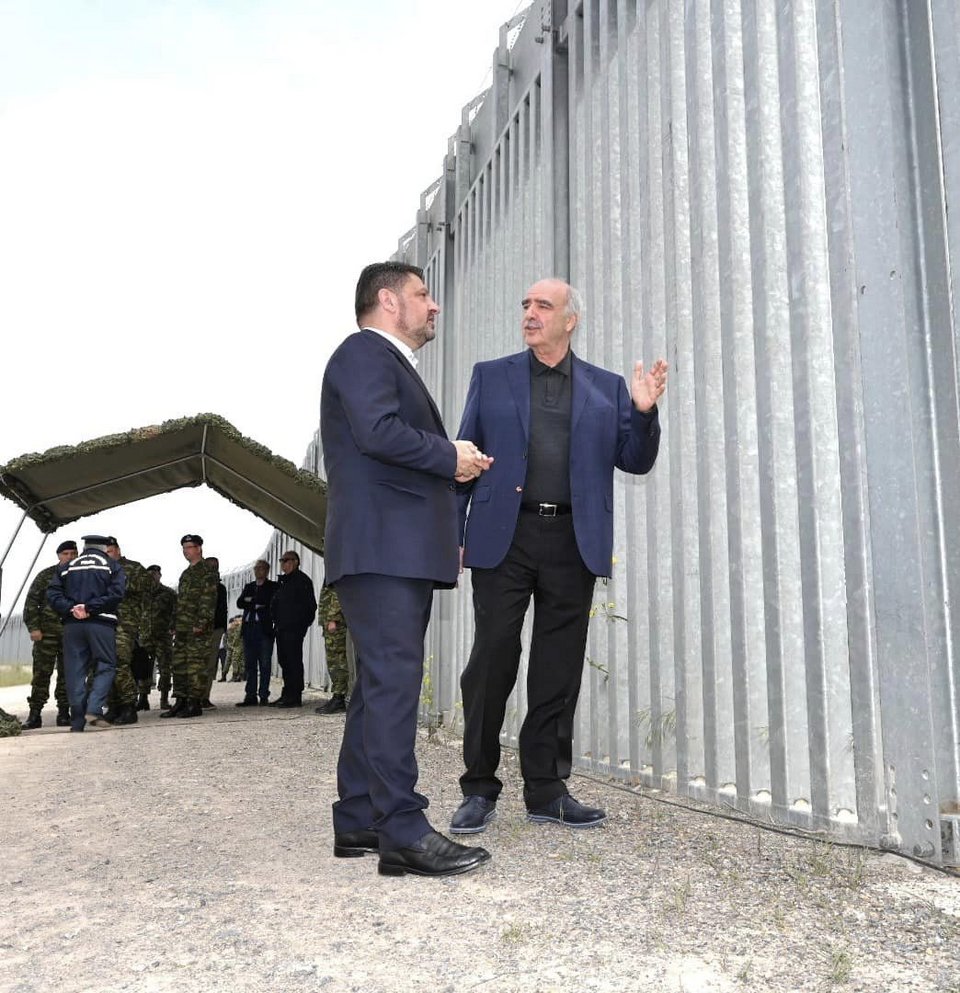 Ο Νίκος Χαρδαλιάς και ο Ευάγγελος Μεϊμαράκης στον Έβρο