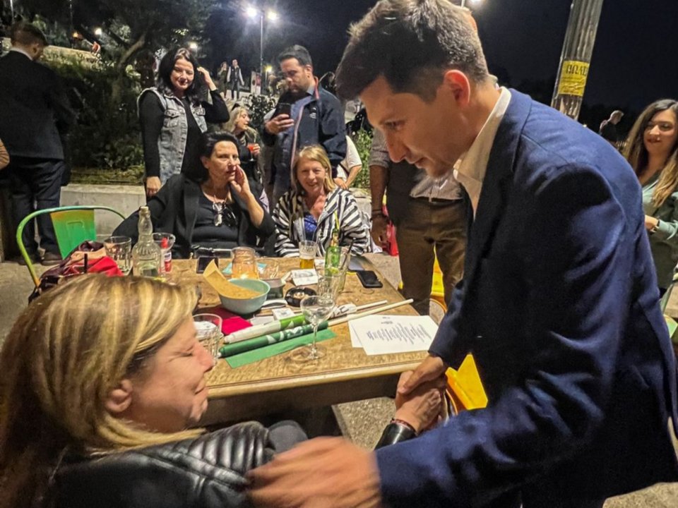 Παύλος Χρηστίδης και Μαίρη Γεννηματά, αδελφή της Φώφης