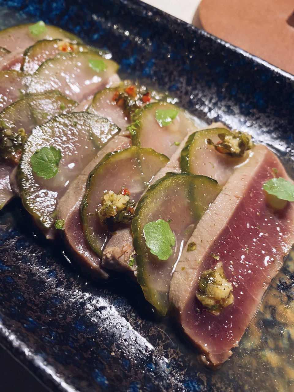 Το πιάτο Tuna Tataki της Yuka Aoyama.
