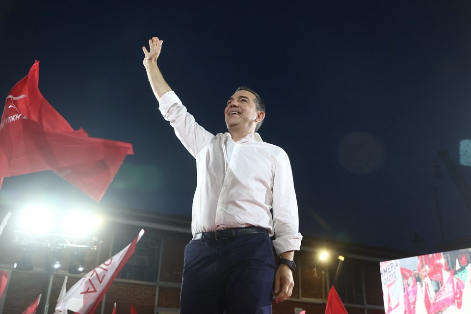 Ο Αλέξης Τσίπρας στην τελευταία του ομιλία για τις προσεχείς εκλογές, στην Θεσσαλονίκη