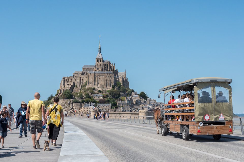 Το Mont Saint-Michel αποτελεί πόλο έλξης για τους τουρίστες