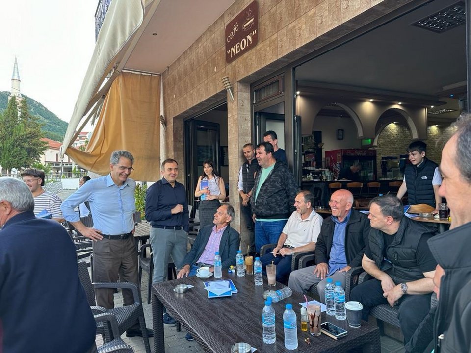 Οι υποψήφιοι βουλευτές της ΝΔ Άγγελος Συρίγος και Τάσος Χατζηβασιλείου με κλιμάκιο του κόμματος επισκέφτηκαν το νομό Ξάνθης