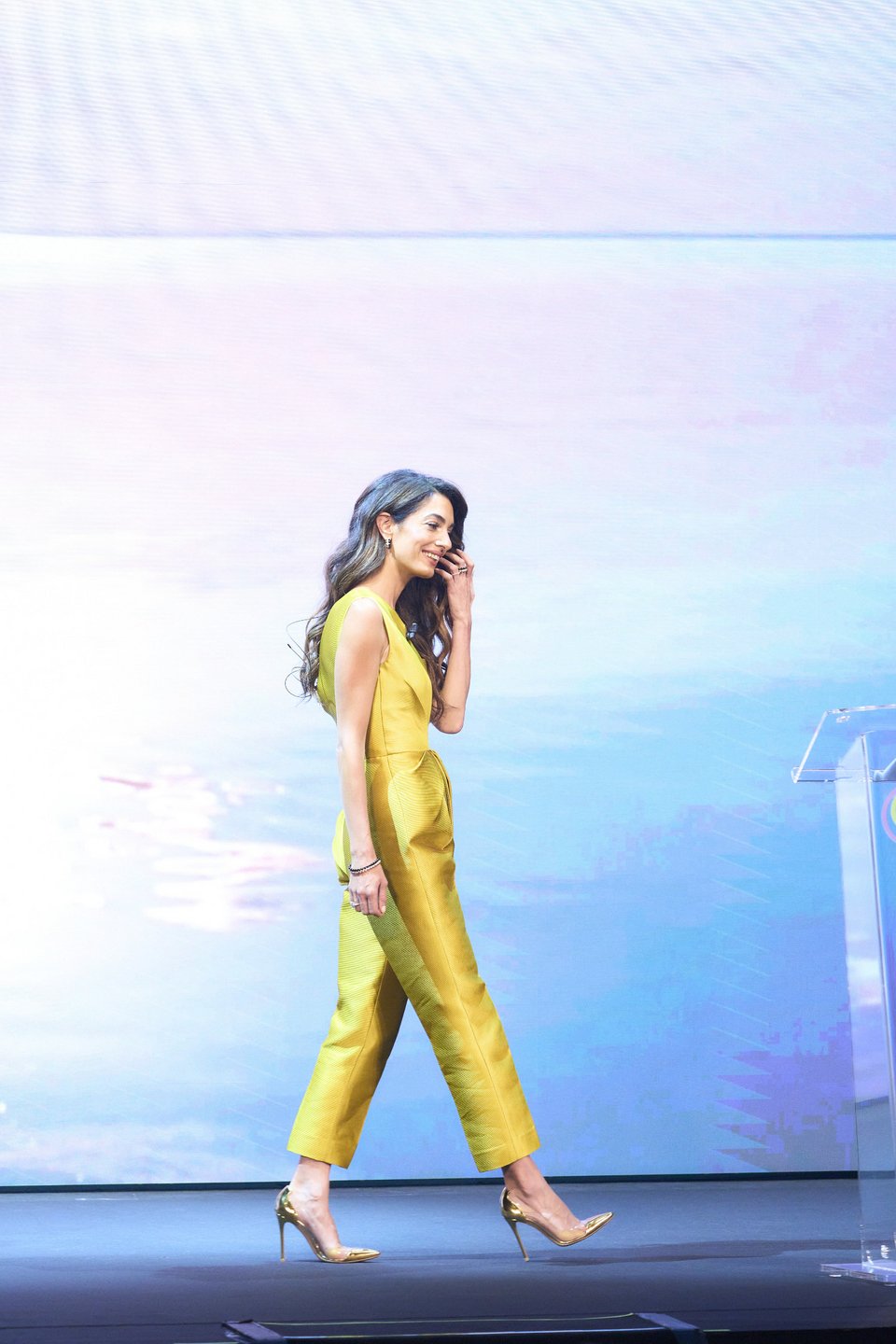 Η Αμάλ Κλούνεϊ στο συνέδριο We Choose Earth Tour